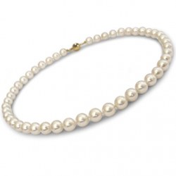 Collier 45 cm de perles Akoya 8,5 à 9 mm qualité AA+ ou AAA