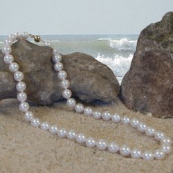 Collier de perles Akoya 9,0 à 9,5 mm - Dimension très rare