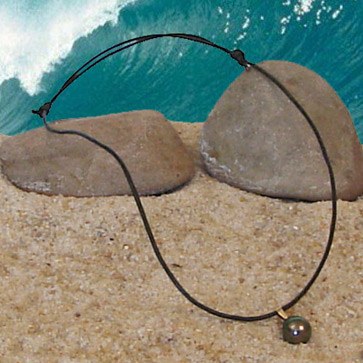 Pendentif Perle Baroque de Tahiti avec belière Or 18 carats