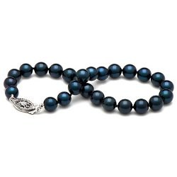 Bracelet de perles Akoya 5,0 à 5,5 mm noires AA+