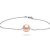 Bracelet cheville 24 cm Chaine forçat Or 14k Perle d'Eau Douce 8-9 mm DOUCEHADAMA