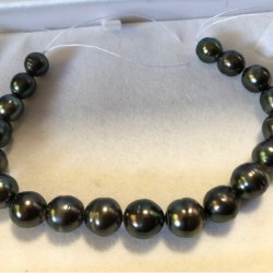 Bracelet de perles de culture de Tahiti Baroques de 9 à 11 mm