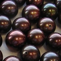Perle de culture d'eau douce couleur chocolat qualité AAA