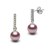 Boucles d'Oreilles Or 9k Diamants Perles d'Eau Douce DOUCEHADAMA