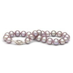 Bracelet de perles d'eau douce Lavandes 7 à 8 mm