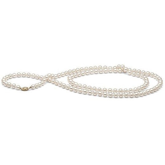 Commande Spéciale: Sautoir 260 cm de perles de culture Akoya 6 à 6,5 mm blanches sans fermoir