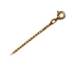 Chaine forçat diamantée Or 18 carats 0,85 mm