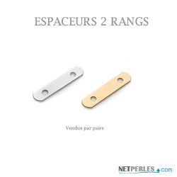 Espaceurs 2 rangs en Or pour colliers ou bracelets