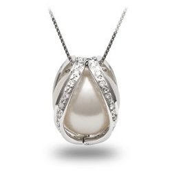 Pendentif Or 18 Carats et Perle de culture d'Australie Blanche AAA