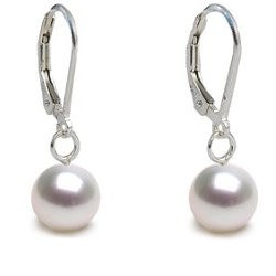 Boucles d'Oreilles Argent 925 de Perles d' Eau Douce DOUCEHADAMA