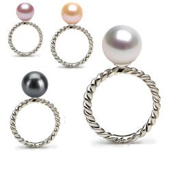 Bague Argent 925 avec perle d'Eau Douce qualité AAA