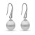 Boucles d'oreilles Or 18k avec Perles gouttes Blanches d'Australie 10-11 mm AA+/AAA
