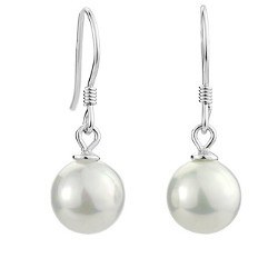 Boucles d'Oreilles Argent 925 de Perles d' Eau Douce AAA