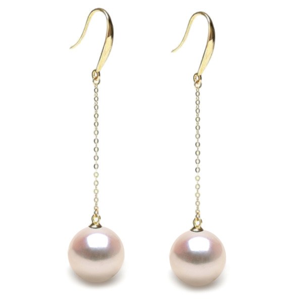 Boucles d'Oreilles Or 18k de Perles de culture d'Akoya AAA