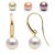 Boucles d'Oreilles Or 18k de Perles d' Eau Douce DOUCEHADAMA