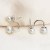 Boucles d'Oreilles Argent 925 avec double Perles d'Eau Douce