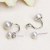 Boucles d'Oreilles Argent 925 avec double Perles d'Eau Douce