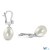 Boucles d'Oreilles Or 18k avec diamants perles d'Eau Douce Goutte AAA