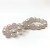 Bracelet perles de culture d'Eau Douce blanches et pierres Crystal Rose