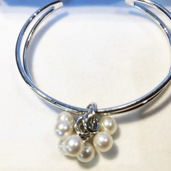 Bracelet en Argent 925 et 7 perles d'Eau Douce 6-7 mm blanches DOUCEHADAMA