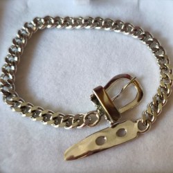 Bracelet gourmette Argent massif 925 de 18/19 cm 