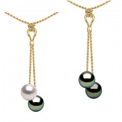 Collier perles Australie et/ou Tahiti qualité AAA sur chaîne en Or 18k