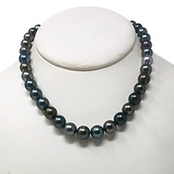 Collier 43/44 cm de perles de Tahiti - 8,2 à 10,5 mm AA/AA+