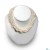 Collier de perles d'Eau Douce blanches de 5 rangs de 5, 7 et 9 mm AA+