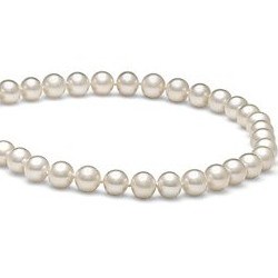 Collier de perles d'Eau Douce Blanches 6 à 7 mm 40 cm