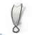 Long collier de perles d'eau douce noires de 8 à 9 mm 90 cm