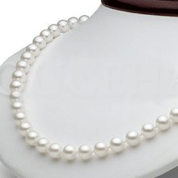 Collier 45 cm de perles d'Eau Douce de 7 à 8 mm Blanches DOUCEHADAMA