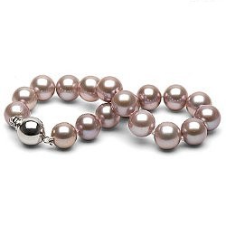 Bracelet de perles d'eau douce Lavandes 8 à 9 mm DOUCEHADAMA