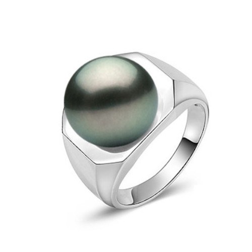 Bague Or 9k avec perle de Tahiti 10-11 mm AAA