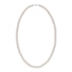 Collier 45 cm de petites perles de culture Akoya blanches 5-5,5 mm