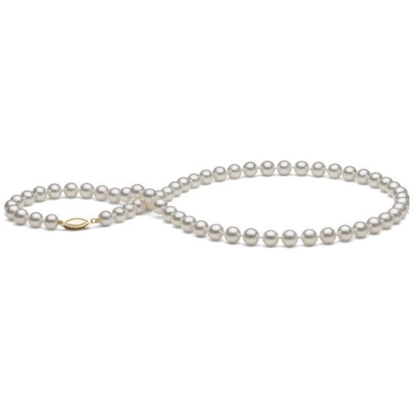 Collier de perles Akoya 6,5 à 7 mm, longueur 45 cm