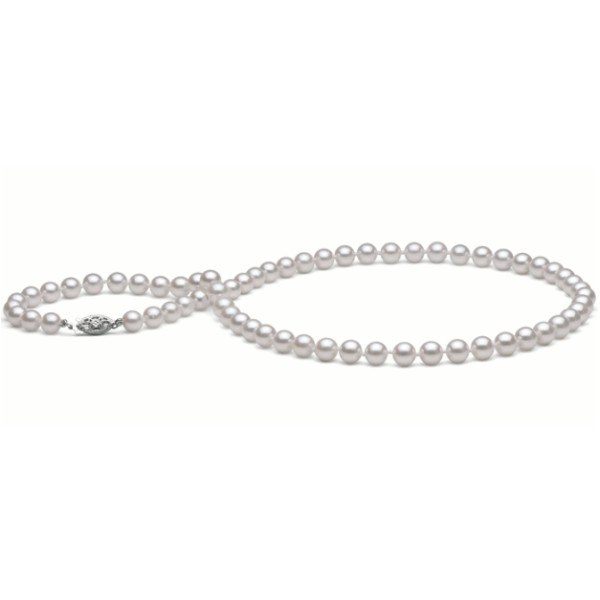 Collier de perles Akoya de 6,0 à 6,5 mm AAA, longueur 55 cm