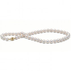 Collier 76 cm de perles Akoya du Japon de 7,5 à 8 mm