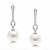 Boucles d'Oreilles Argent Perles Eau Douce AAA