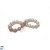 Bracelet de perles d'Eau Douce et 5 Pierres semi-précieuses Sediments de mer roses