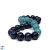 Bracelet de perles d'Eau Douce noires et Turquoise du Perou