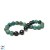 Bracelet de perles de Tahiti - Pierres semi-precieuses - Turquoise du Perou - Bijou 18k