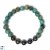 Bracelet de perles de Tahiti - Pierres semi-precieuses - Turquoise du Perou - Bijou 18k