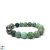 Bracelet de perles de Tahiti, 11-12 mm, Veritable Turquoise du Perou, pierres semi-précieuses