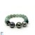 Bracelet de perles de Tahiti, 11-12 mm, Veritable Turquoise du Perou, pierres semi-précieuses