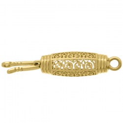 Fermoir de sécurité en Or jaune 18 carats pour collier ou bracelet, 18x6 mm