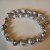 Collier 45 cm de perles Exotiques Blanches Fireball d'Eau Douce