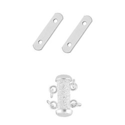 Fermoir pour double rang de perles en Argent 925