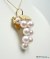 Pendentif Perles d'Akoya Grappe de Raisin, Bijou de Styliste