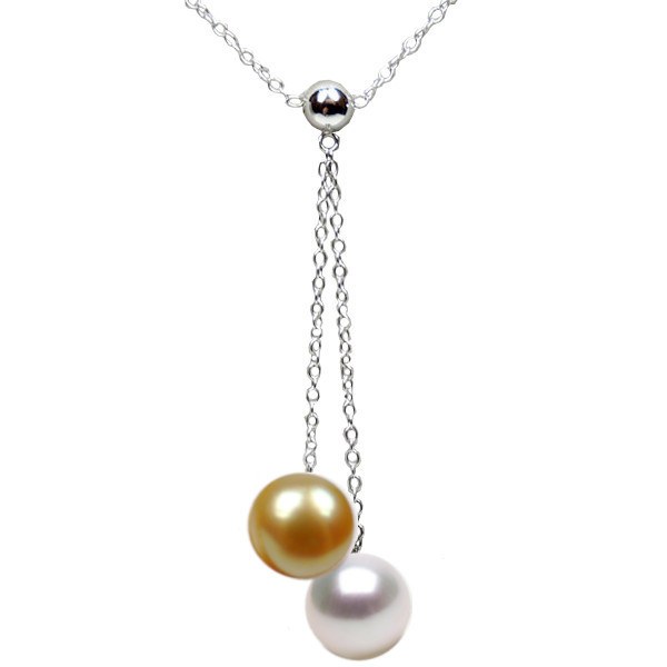 Collier de perles Australie et Philippines AAA et chaîne en Argent 925