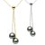 Collier de perles de culture de Tahiti AAA et chaîne en or 14k